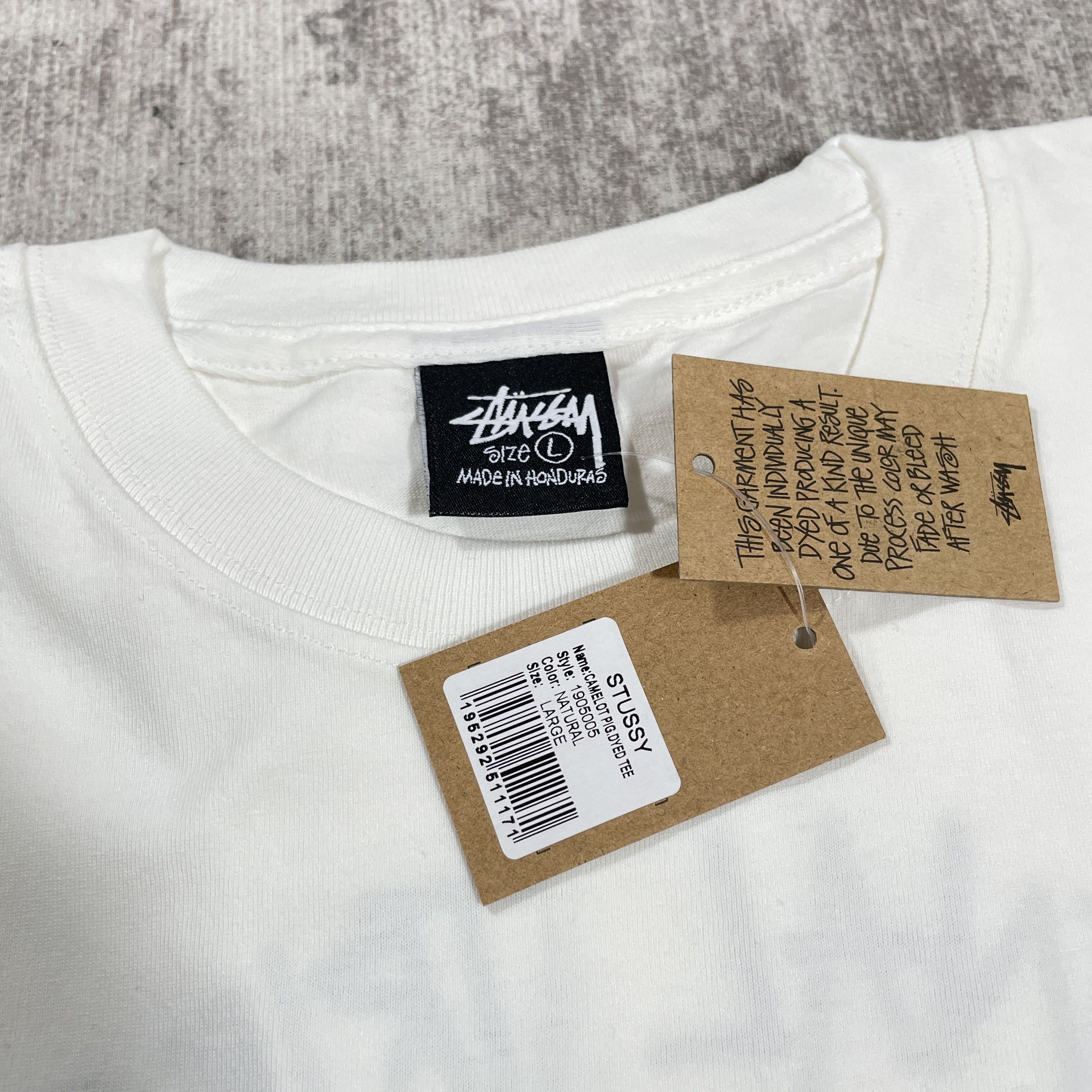 Stussy Stussy Camelot Tee Natural ( L ) Size US L / EU 52-54 / 3 - 6 Thumbnail
