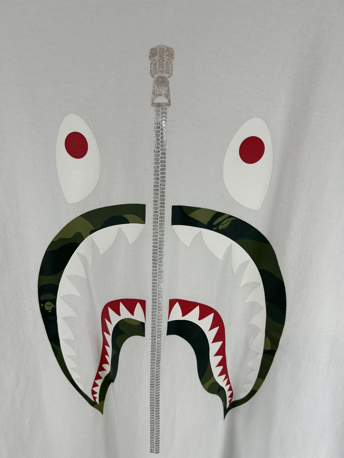 Bape Bape Shark Logo Print T-Shirt Size US XL / EU 56 / 4 - 2 Thumbnail