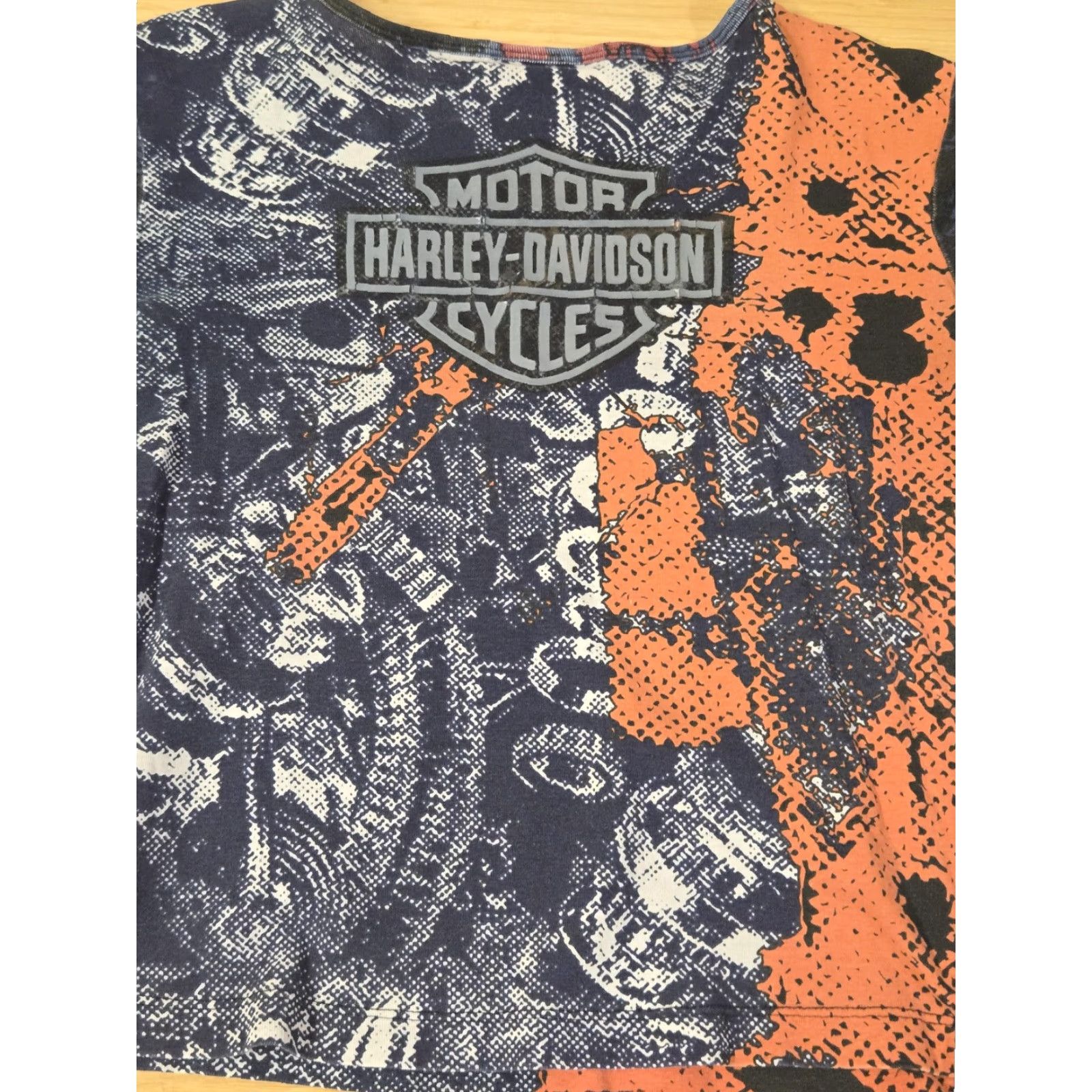 Harley Davidson Harley-Davidson Shirt Womens Medium Long Sleeve Graphic Made USA Motorcycle Size M / US 6-8 / IT 42-44 - 5 Thumbnail
