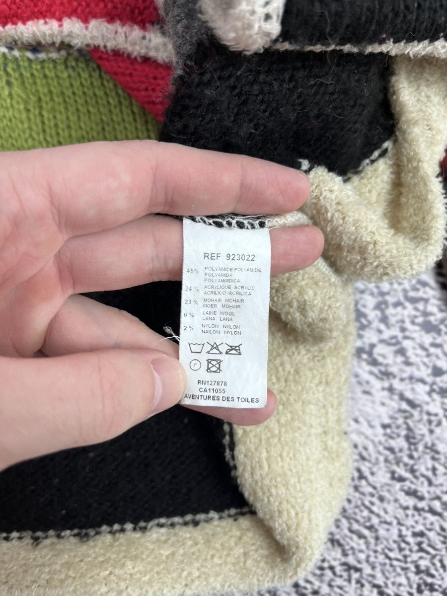 Japanese Brand Vintage Aventures Des Toiles Wool Patchwork Cardigan Size M / US 6-8 / IT 42-44 - 8 Thumbnail