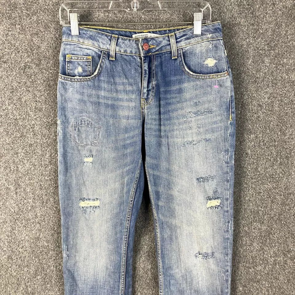 Vintage × Zara Zara Vintage Denim Jeans Women's Size 2 Ripped (28x29) Size 26" / US 2 / IT 38 - 2 Thumbnail