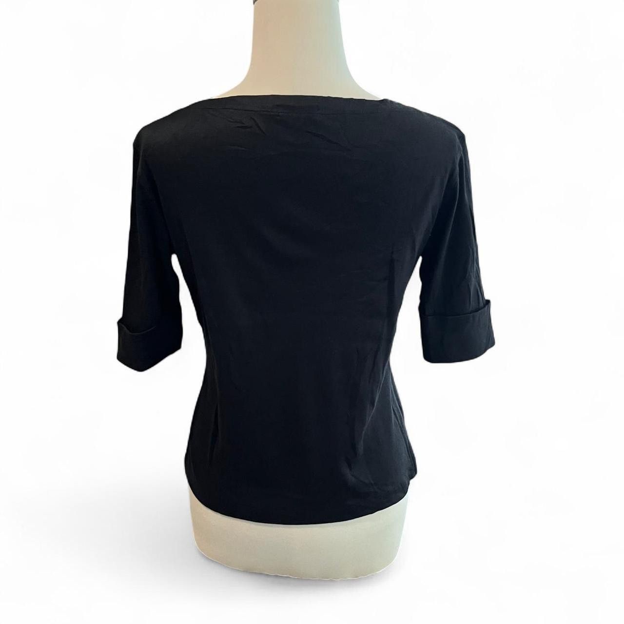 Ralph Lauren Vintage y2k Ralph Lauren black top with 3/4 sleeves🖤 Size M / US 6-8 / IT 42-44 - 6 Thumbnail
