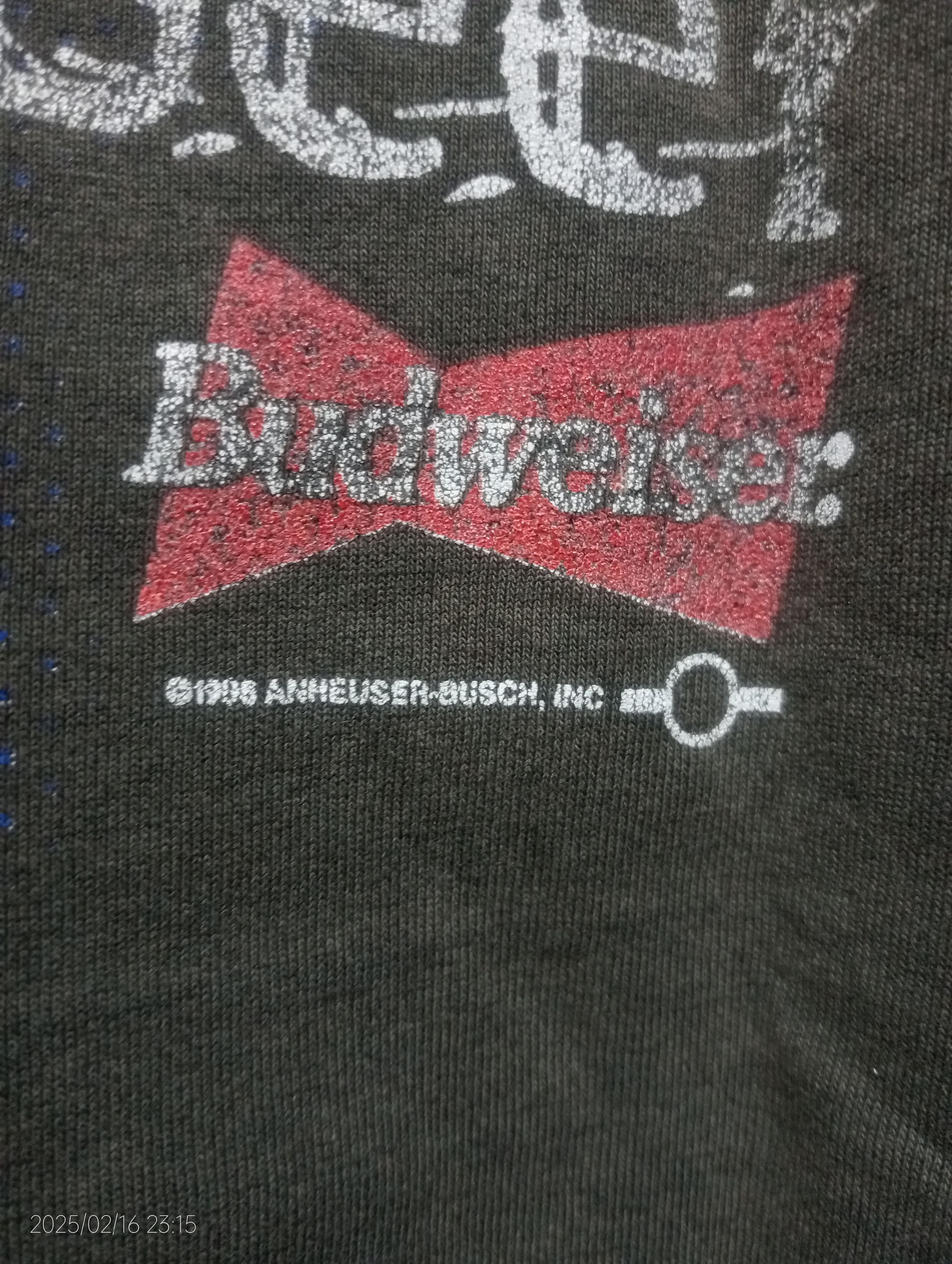 Budweiser Vintage '90s Distressed Budweiser Sunfaded Tee Size US M / EU 48-50 / 2 - 9 Thumbnail