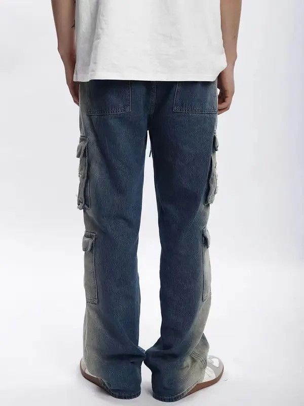 VIBE Vintage washed gradient embroidered rare jeans Size US 32 / EU 48 - 3 Thumbnail