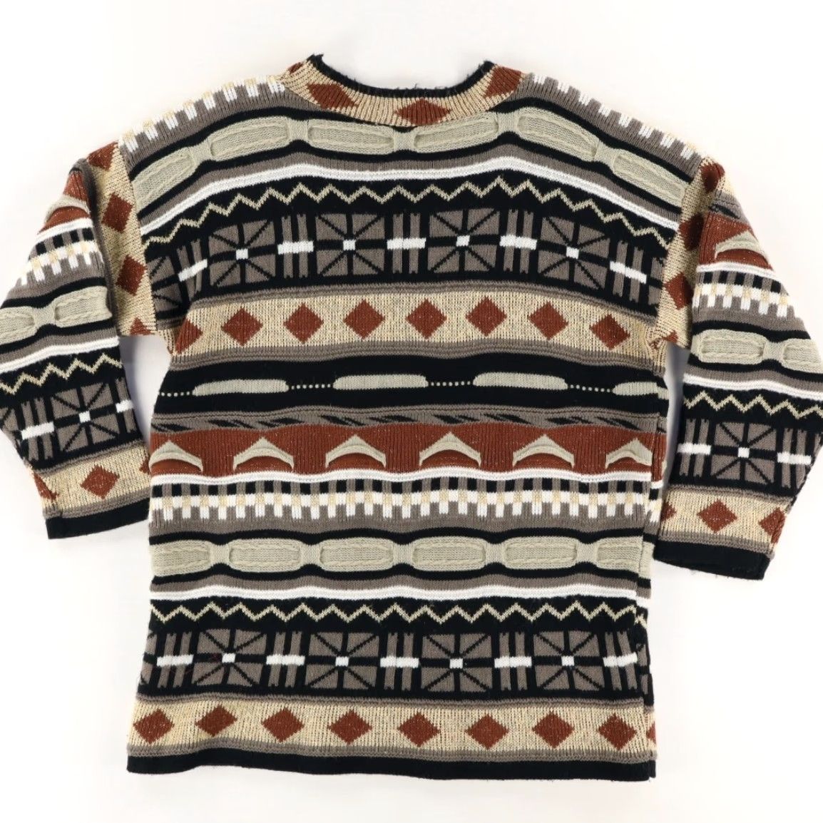 Vintage VTG Arielle Cosby 3D Striped Sweater Women's L Shirt Size L / US 10 / IT 46 - 4 Thumbnail