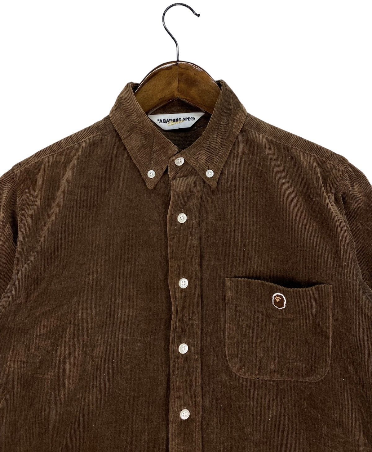 Bape Corduroy Button Up Shirt Size US S / EU 44-46 / 1 - 2 Thumbnail