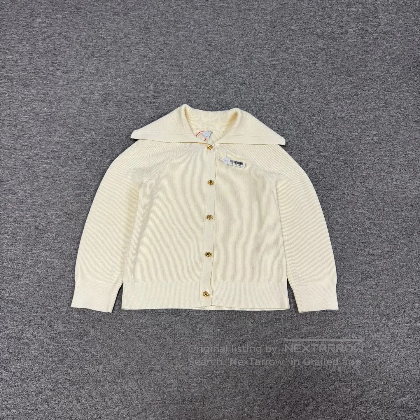 Bottega Veneta Bottega Veneta cream color Large collar with gold buttons; Size US M / EU 48-50 / 2 - 1 Thumbnail