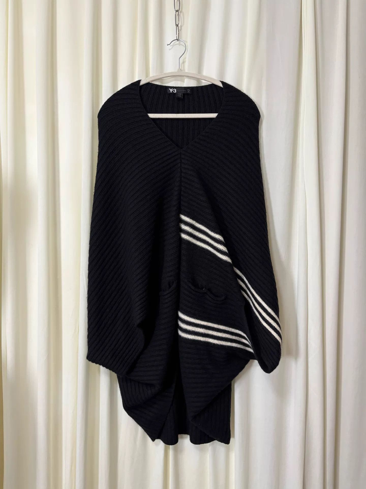 Y-3 Y3 Vintage Versatile Knit Wool Cape Sweater Size ONE SIZE - 5 Thumbnail