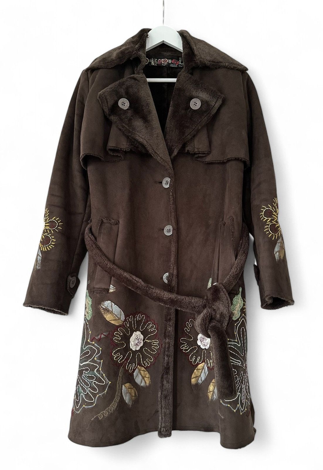 Desigual × Japanese Brand Desigual Vintage Fur Long Coat Overcoat Women's Size 40 Size M / US 6-8 / IT 42-44 - 1 Thumbnail