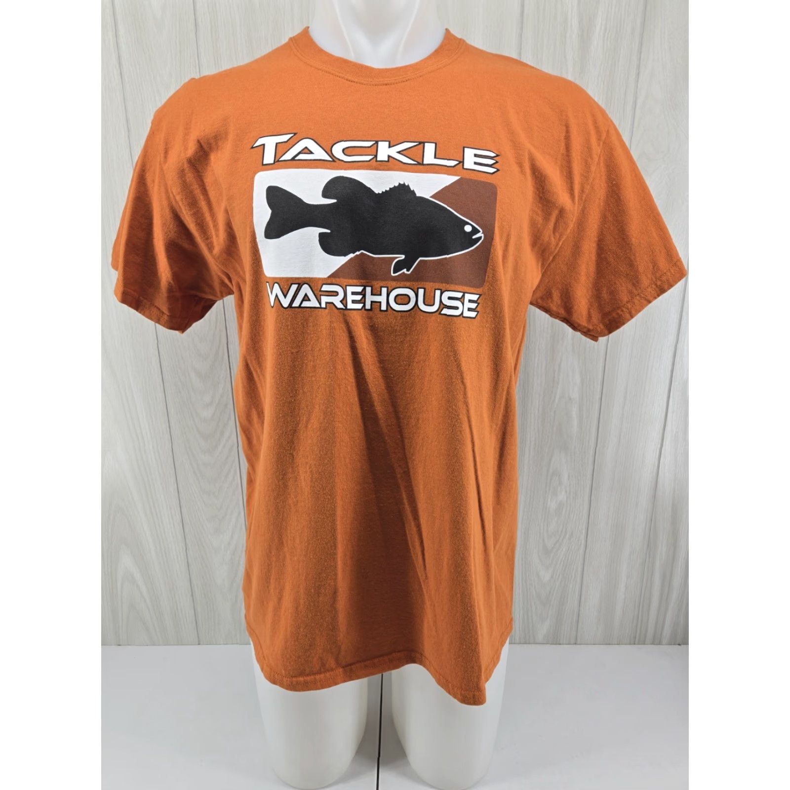 Gildan Gildan T-Shirt Mens Large Rust Orange Cotton Crew Neck Short Sleeve Logo Tackle Warehouse Casual Outdoor All Seasons Regular Fit Size US L / EU 52-54 / 3 - 2 Thumbnail