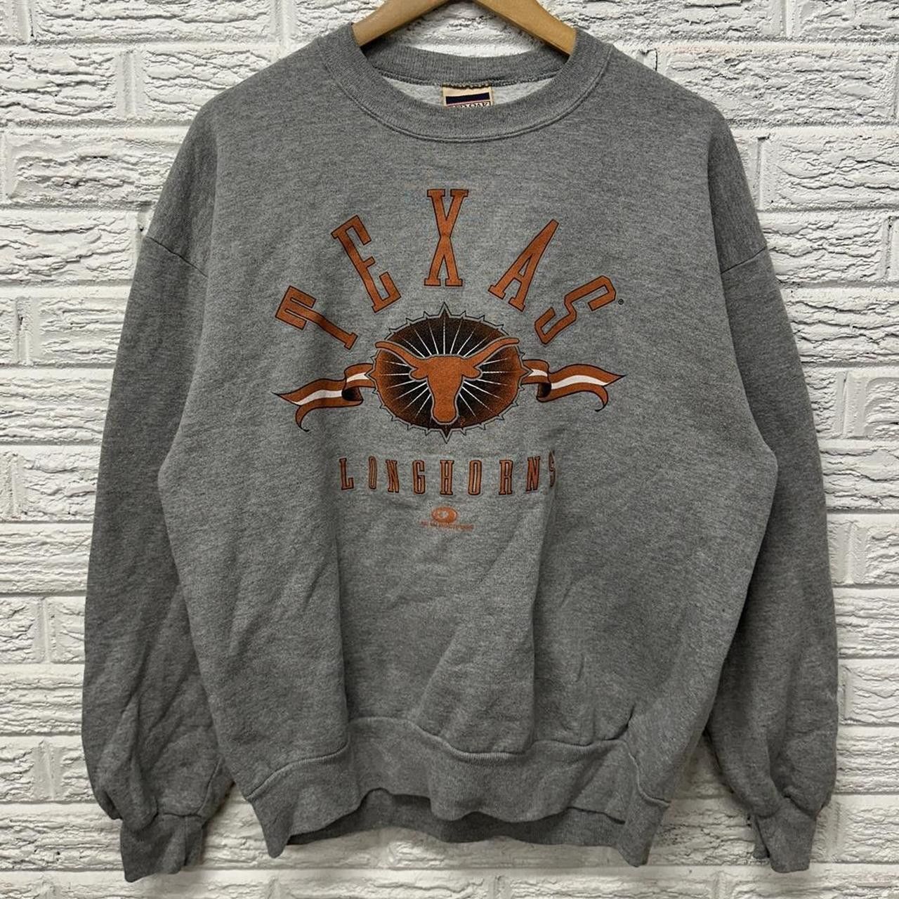 Vintage Vintage 90s Texas Longhorns Sweatshirt XL Size US XL / EU 56 / 4 - 1 Thumbnail