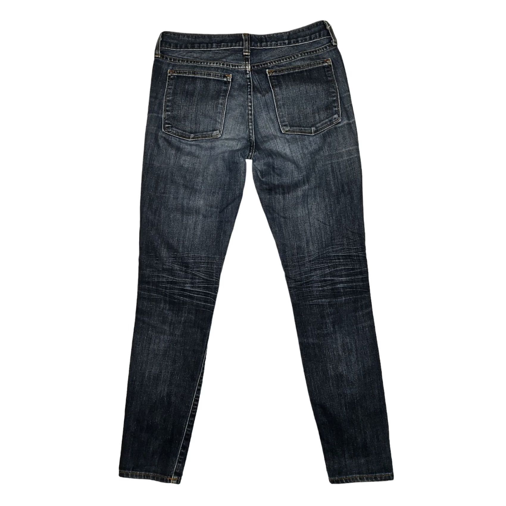 J.Crew J.CREW Midrise Toothpick Jeans 28 Regular Women's Blue Denim Preppy 5-Pocket Zipper Button Size 28" / US 6 / IT 42 - 8 Thumbnail