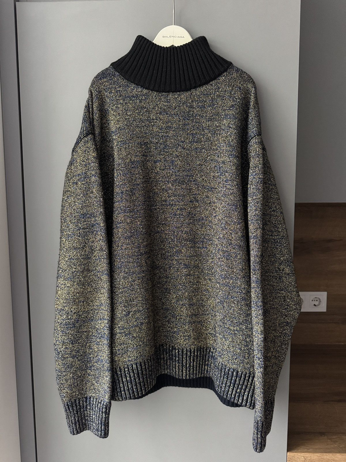 Dries Van Noten Wool-Blend Metallic Sweater