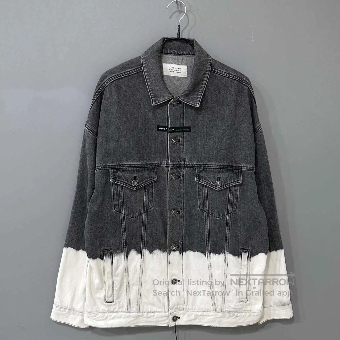 Givenchy Givenchy White Gray Washed Denim Jacket. Size US M / EU 48-50 / 2 - 1 Thumbnail