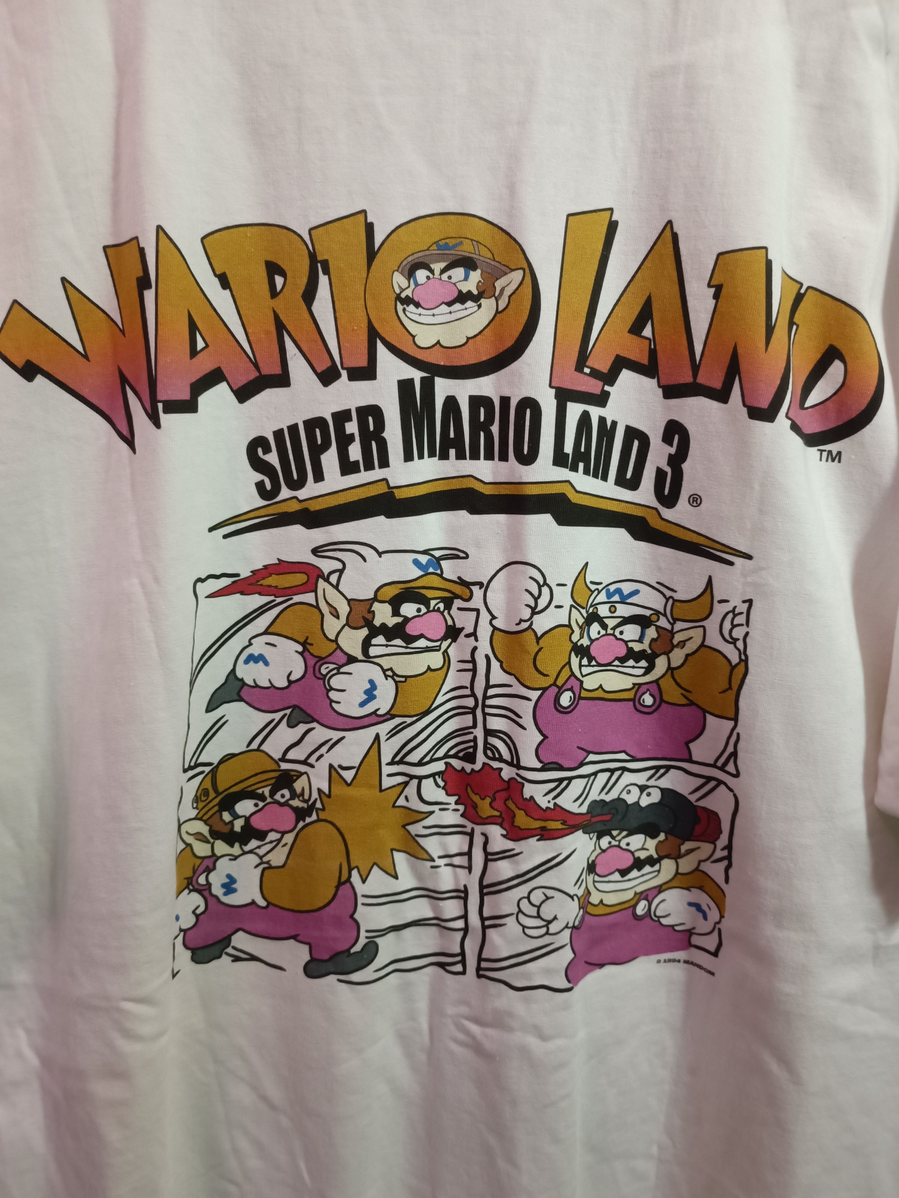 Cartoon Network ♦️Super Mario Land 3 T Shirt Size US XL / EU 56 / 4 - 6 Thumbnail