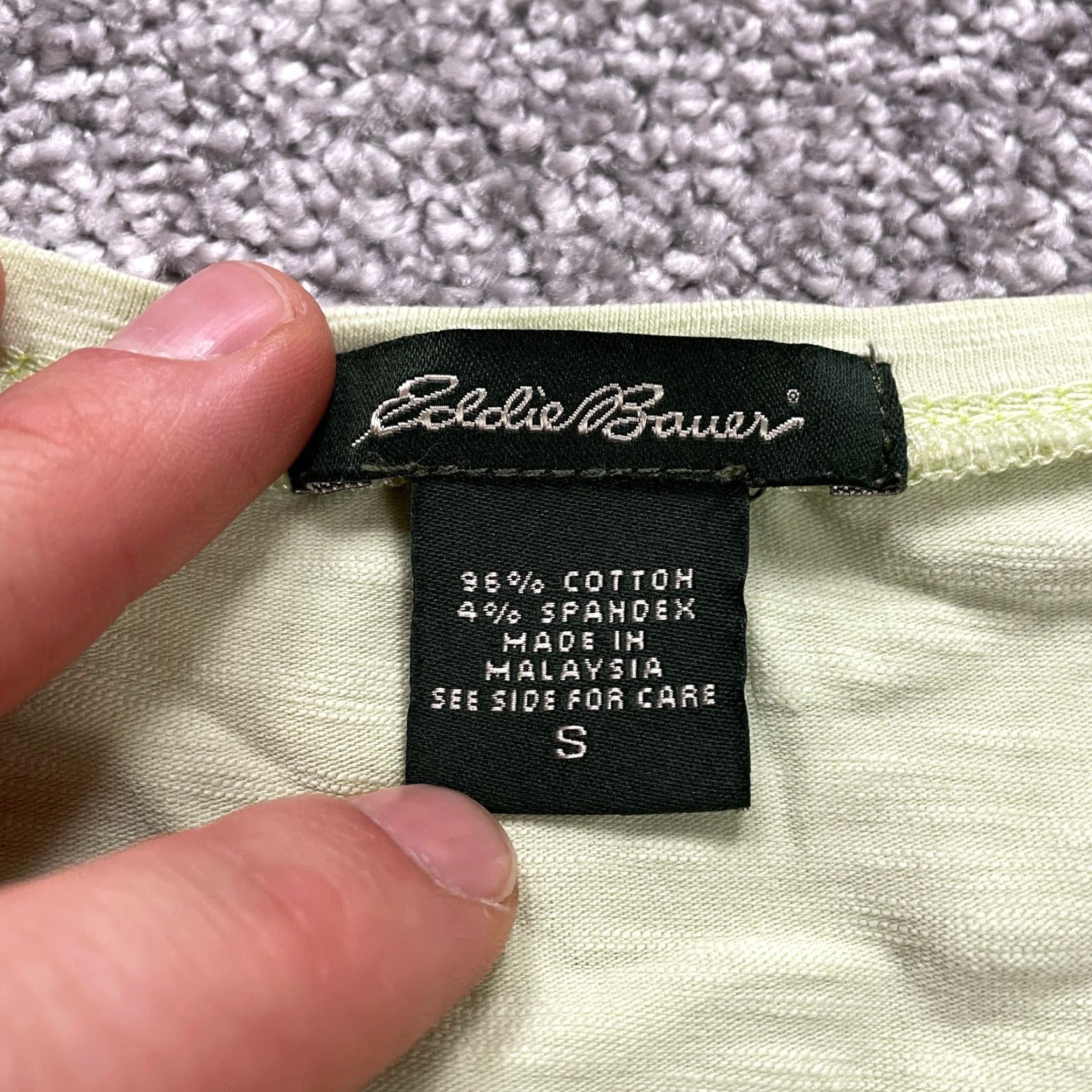 Eddie Bauer Eddie Bauer Women's Small Yellow V-Neck Long Sleeve Knit Shirt Casual Top Size S / US 4 / IT 40 - 3 Thumbnail
