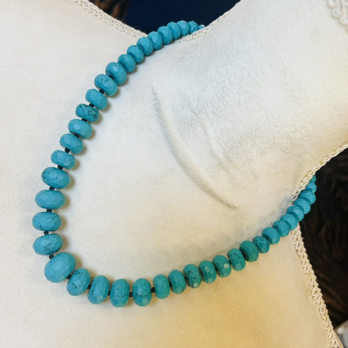 Vintage Vintage Lucas Lameth faceted graduated knotted necklace Size ONE SIZE - 1 Thumbnail