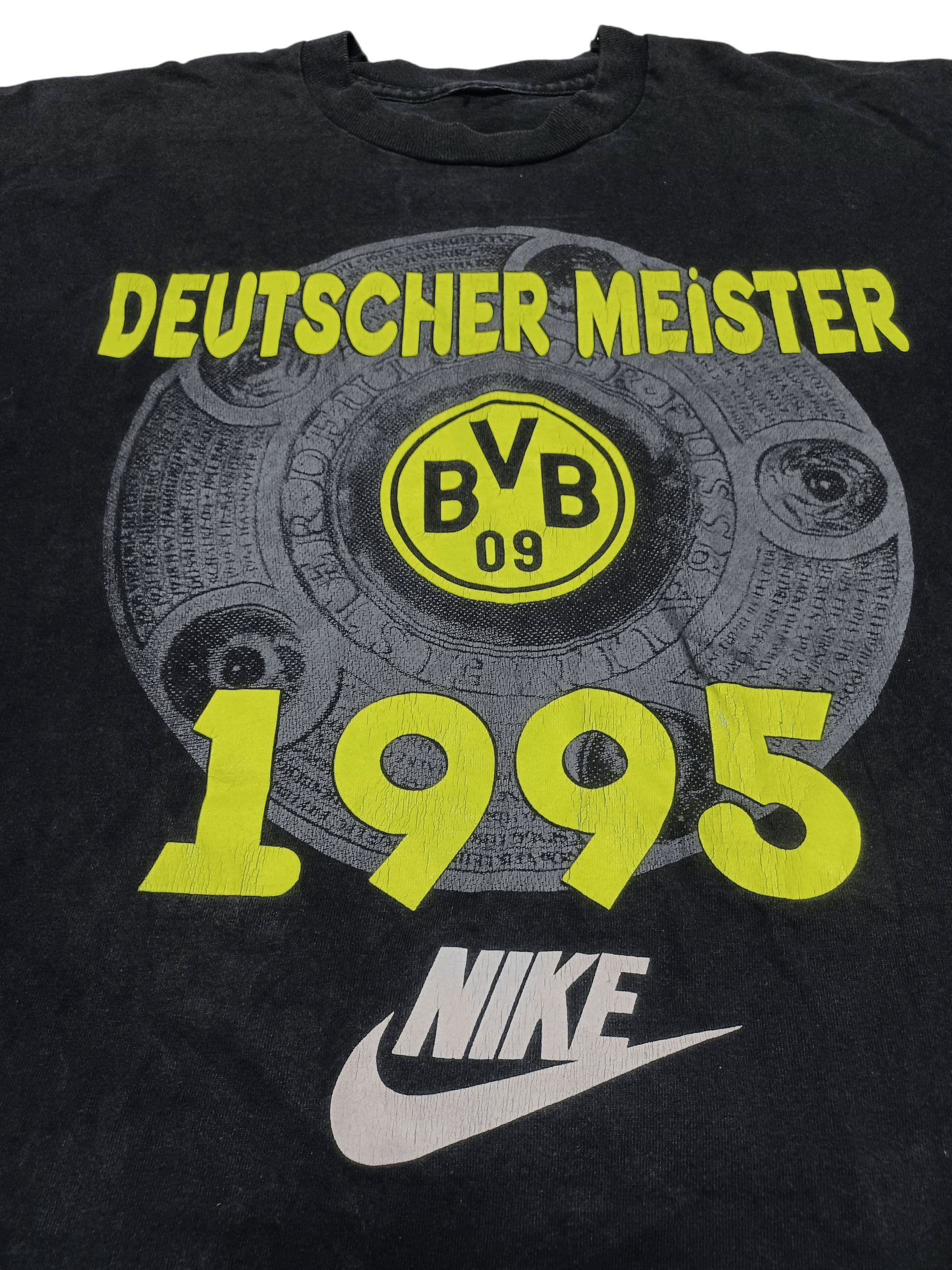 Nike BORUSSIA DORTMUND NIKE VINTAGE 1995 MEISTER TEE Size US XL / EU 56 / 4 - 2 Thumbnail
