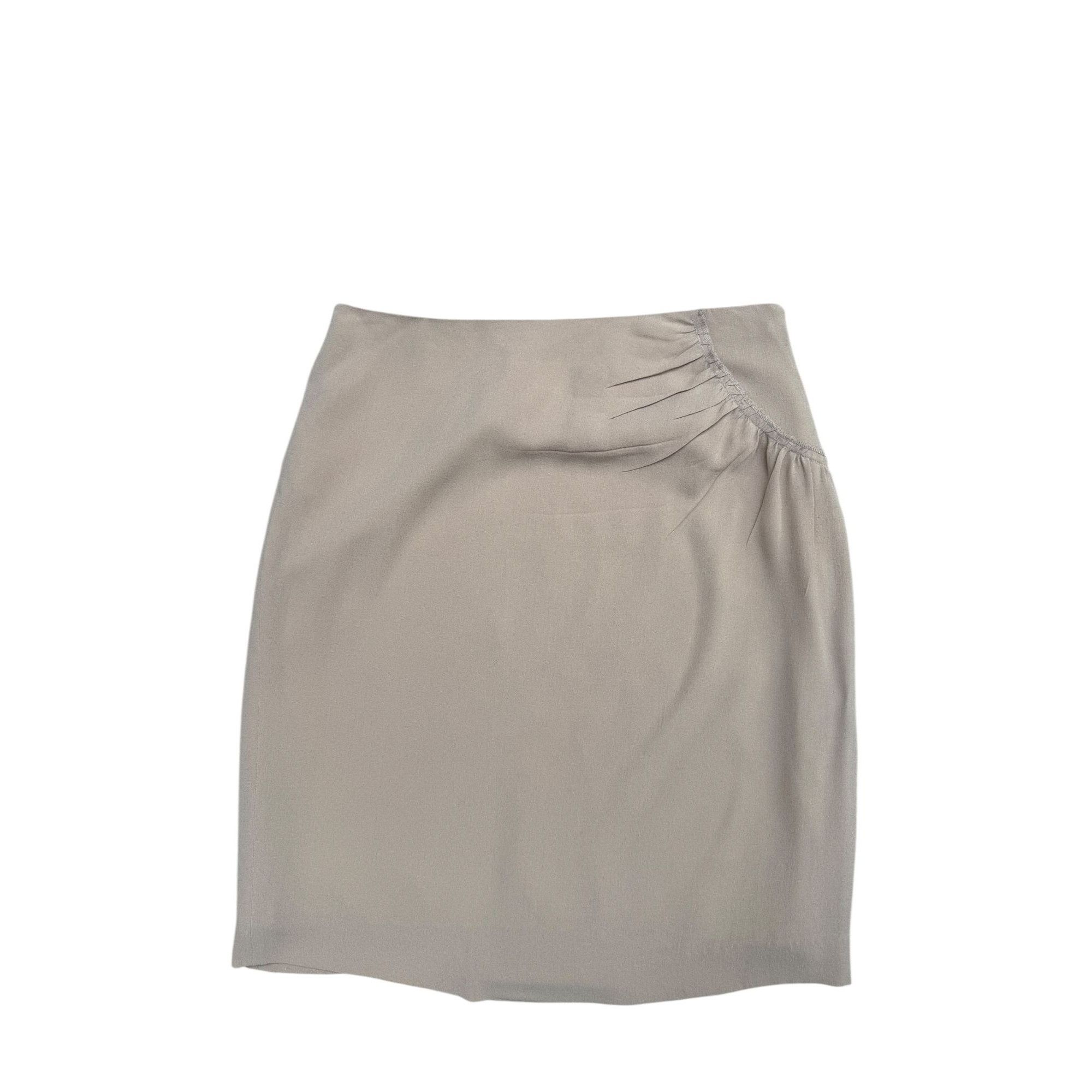 Maison Margiela Fall/Winter 2005 Beige Silk Skirt Size 27" / US 4 / IT 40 - 1 Thumbnail