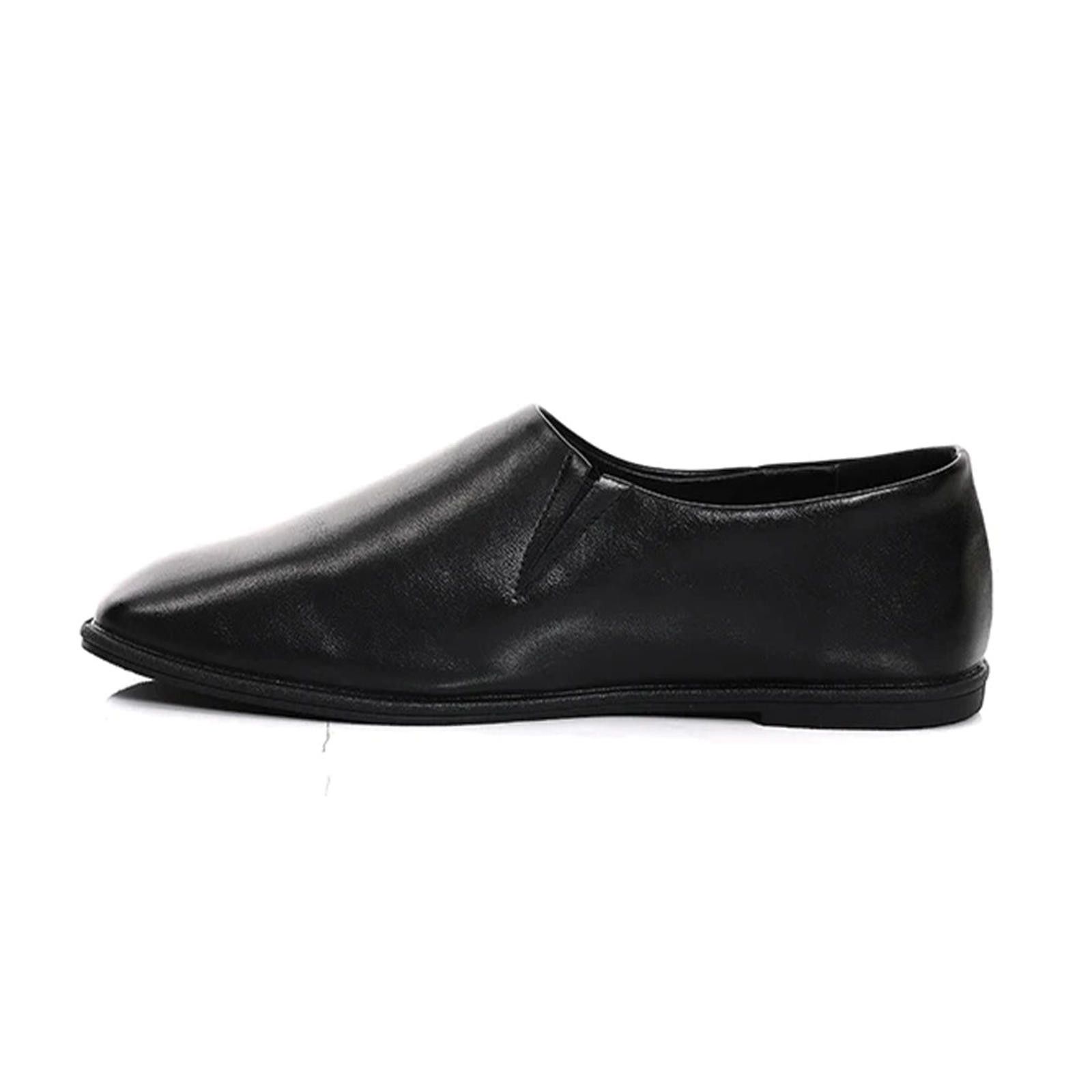 Leather Minimalist Round-Toe Slip-On Loafers Size US 10 / EU 43 - 4 Thumbnail