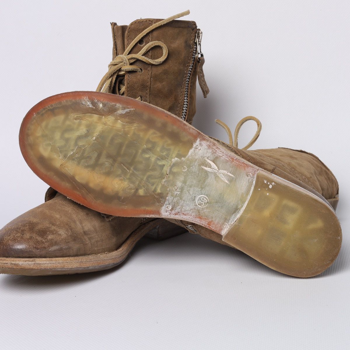 A.S.98 AS 98 Ankle Boots Beige Soft Leather Avantgarde Size US 9 / IT 39 - 11 Thumbnail