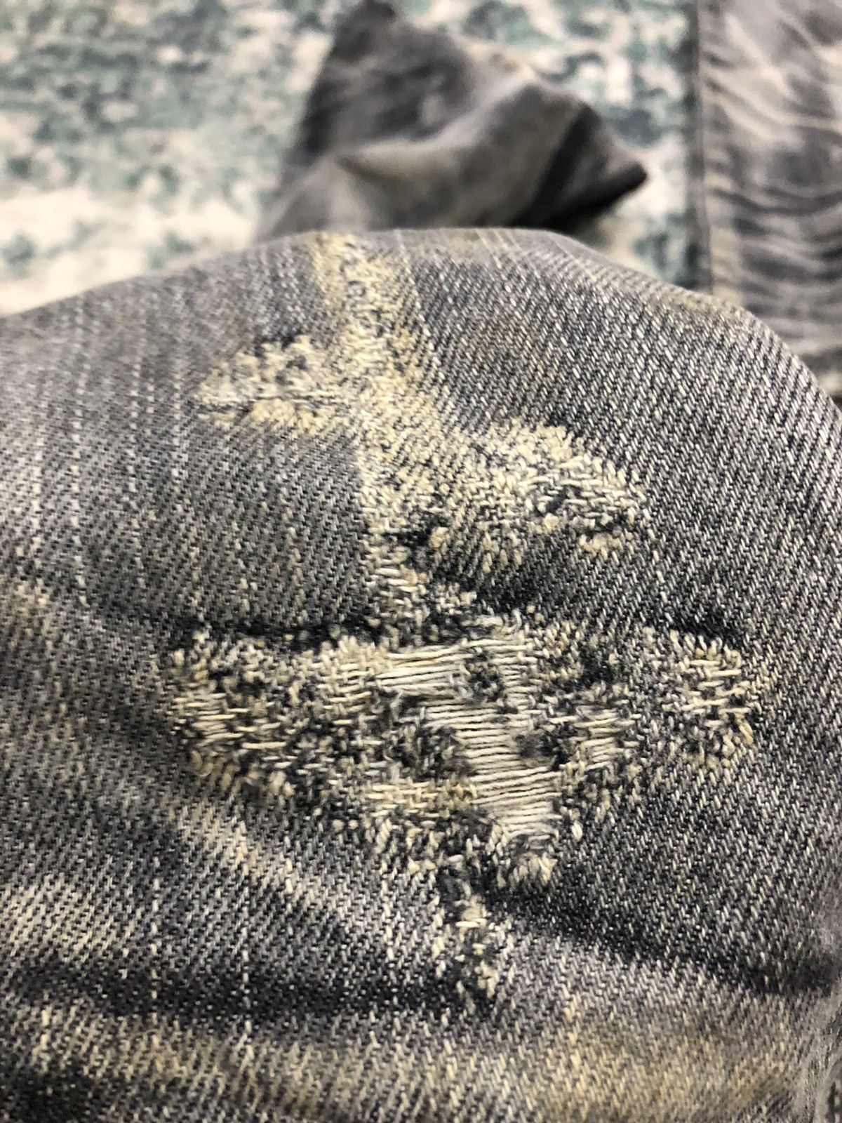 14th Addiction 2000s Japanese Brand SpRay Distressed Flared Denim Size US 29 - 11 Thumbnail