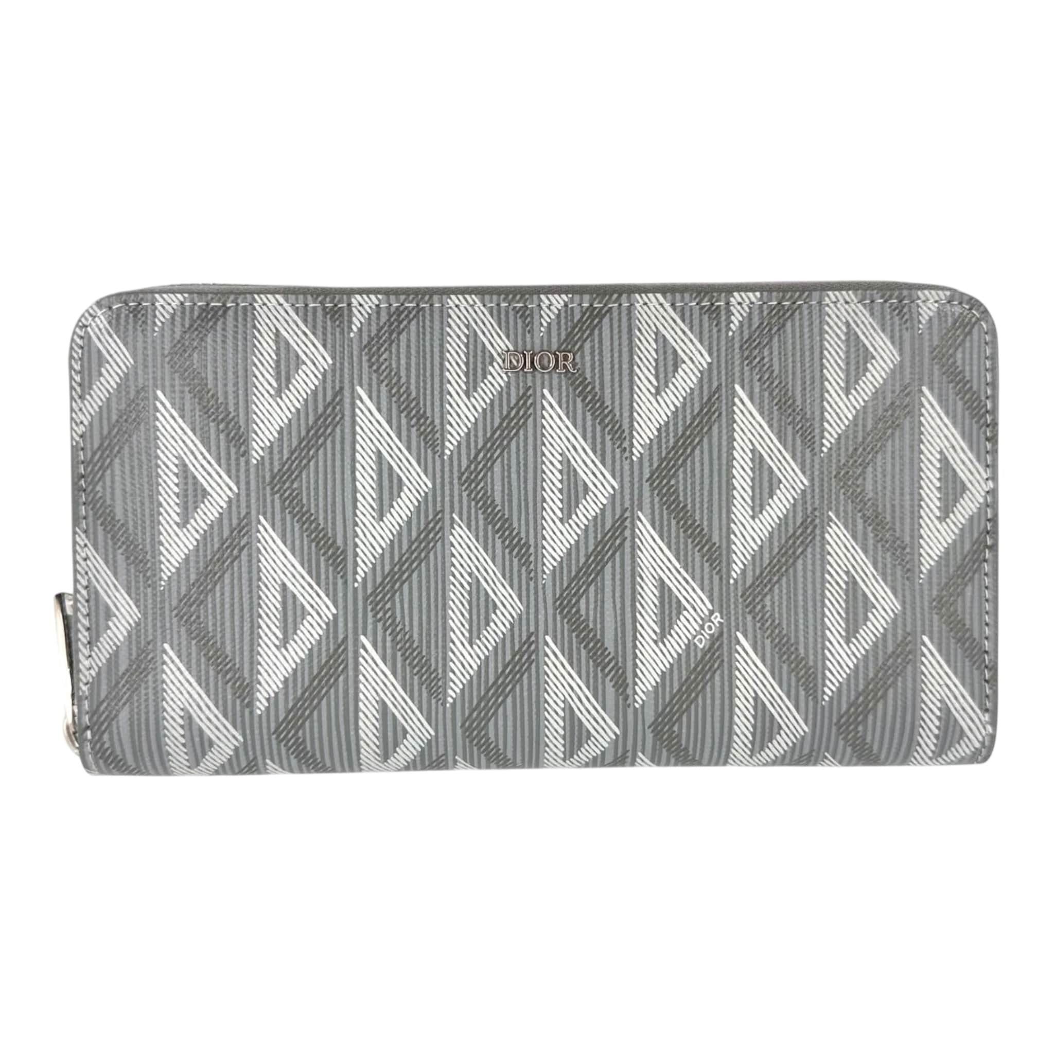Dior Dior Cd Logo Long Zip Wallet Grey Size ONE SIZE - 1 Thumbnail