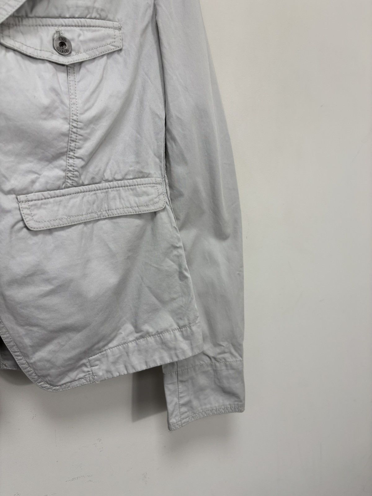 Diesel Diesel G-Velka NWT Women’s Grey Avant Garde Blazer Jacket Size L / US 10 / IT 46 - 7 Thumbnail