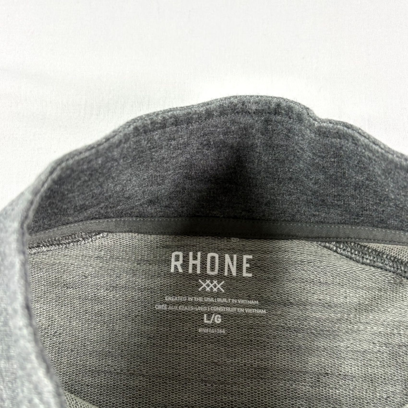 Rhone Rhone Sweater Mens Large Gray Wool Blend Pullover Casual Stretch Size US L / EU 52-54 / 3 - 3 Thumbnail