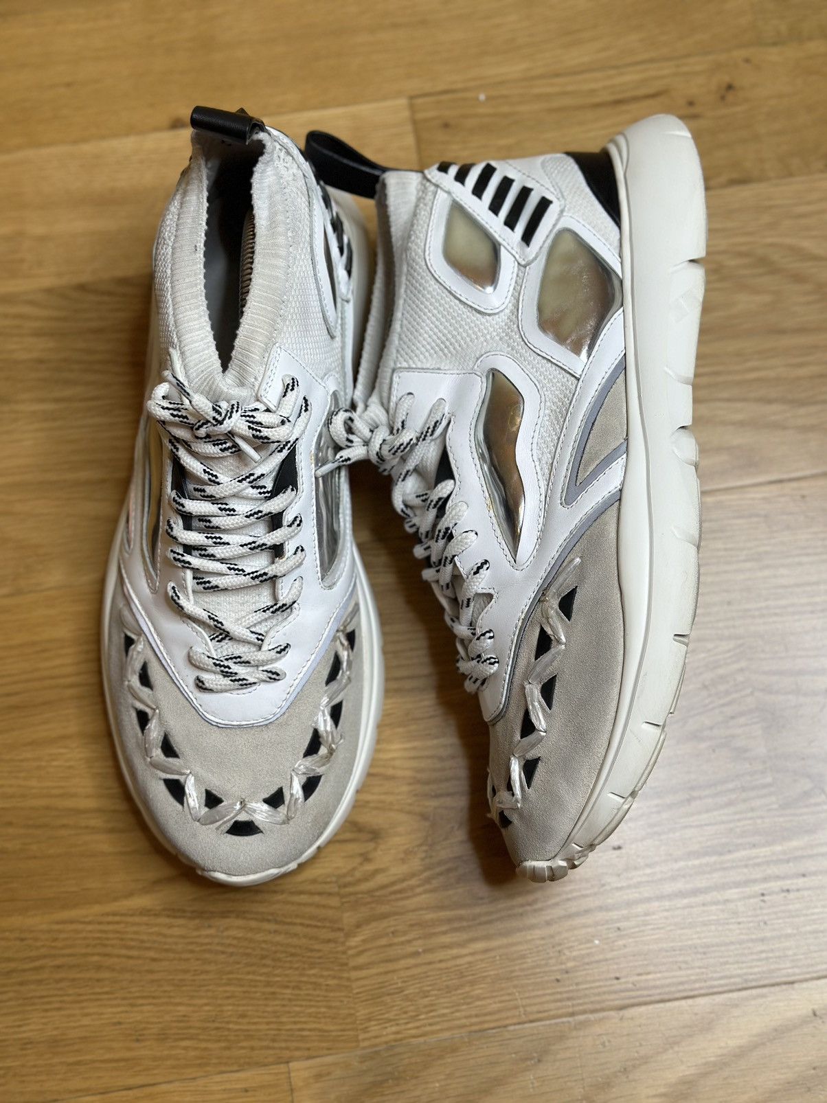 Valentino Vintage Valentino Garavani Reflex Sneakers Hi Top size 45 Size US 12 / EU 45 - 1 Thumbnail