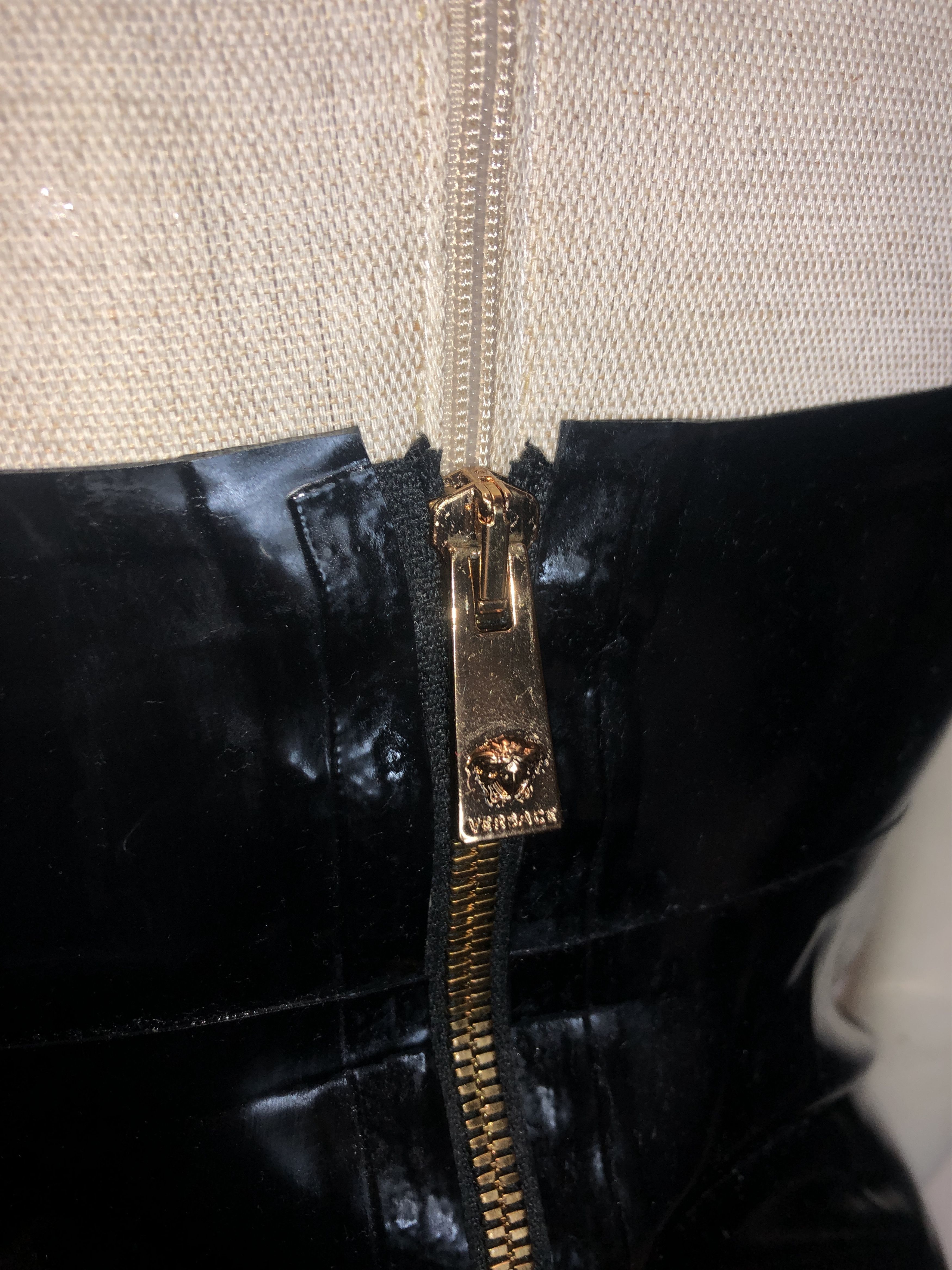 Versace VERSACE Black Latex Dress Size 40 ita Size S / US 4 / IT 40 - 8 Thumbnail