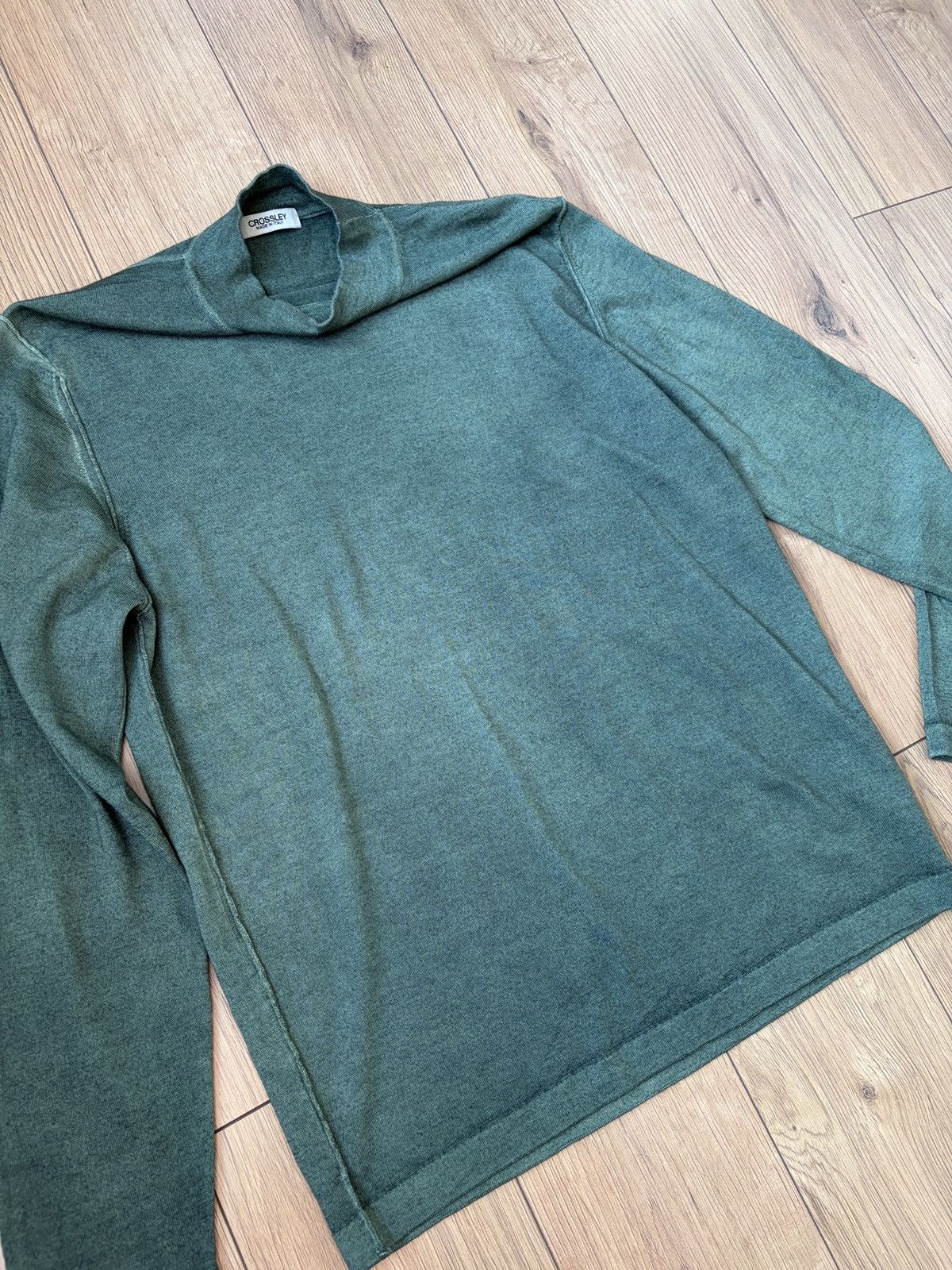 Crossley Crossley Gradient Green Wool Sweater Size US L / EU 52-54 / 3 - 7 Thumbnail