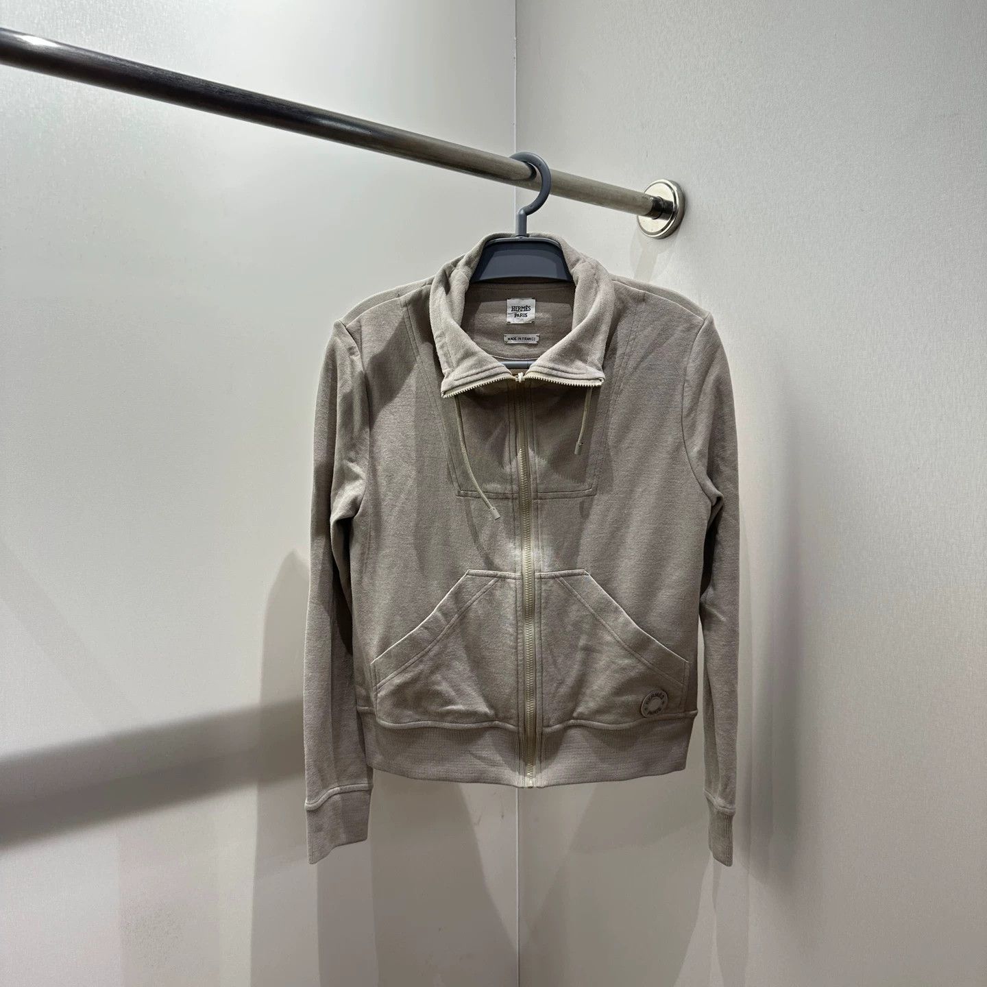 Hermes Hermes feb369 logo slogan zip-up jacket 36 Size XS / US 0-2 / IT 36-38 - 1 Thumbnail