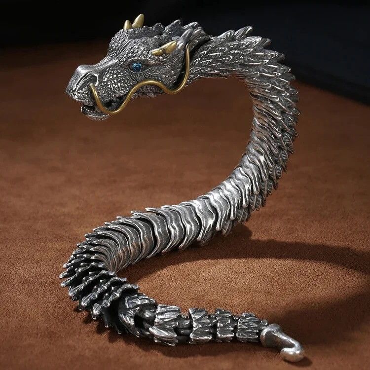 Jewelry Handmade Dragon 3D Bracelet Size ONE SIZE - 7 Thumbnail