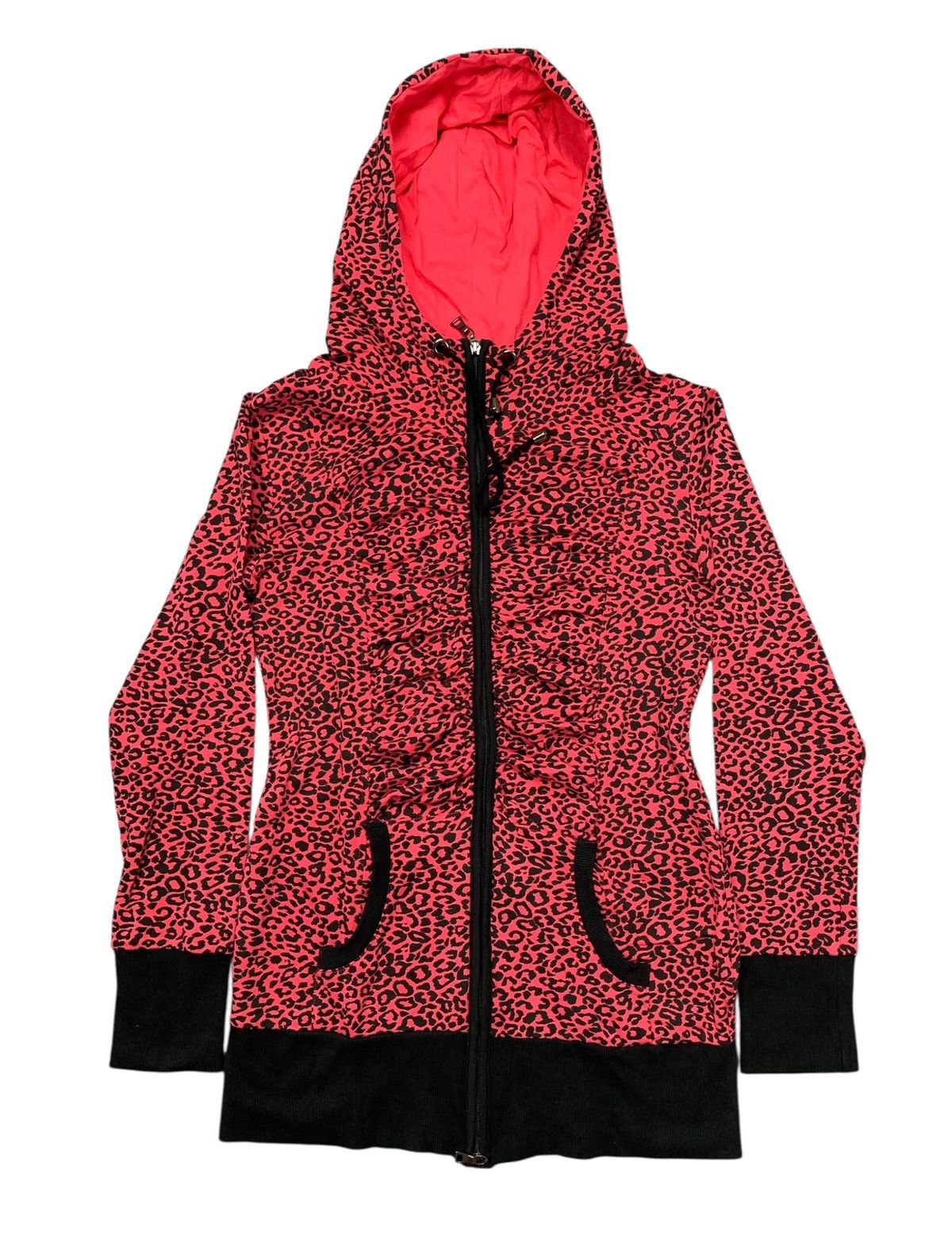 Japanese Brand Y2k DOSCH 🇯🇵 ruffle leopard double zip hoodie japanese brand Size US L / EU 52-54 / 3 - 2 Thumbnail