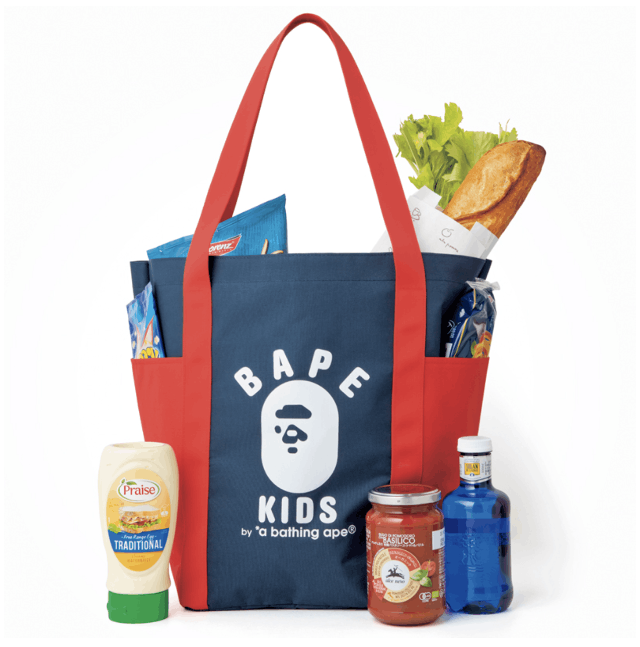 Bape Rare BAPE KIDS Tote Bag Ape Head Logo A BATHING APE Size ONE SIZE - 3 Thumbnail