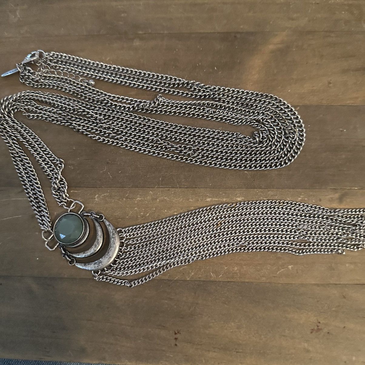 Avenue Avenue long silver tone chain tassel necklace Size ONE SIZE - 2 Thumbnail