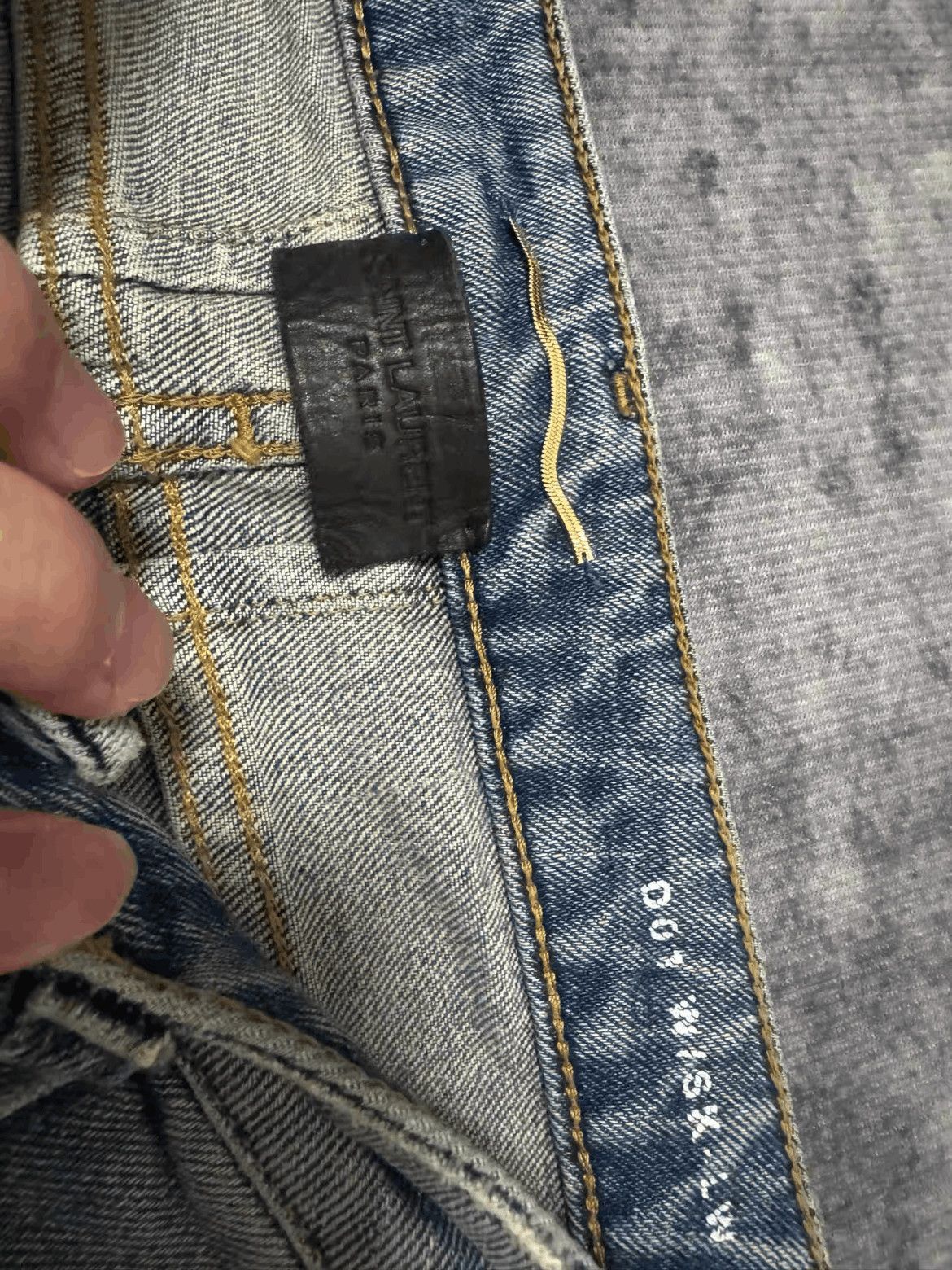 Saint Laurent Paris Saint Laurent Paris by Hedi 15AW Double Cut Denim-2508 Size US 29 - 6 Thumbnail