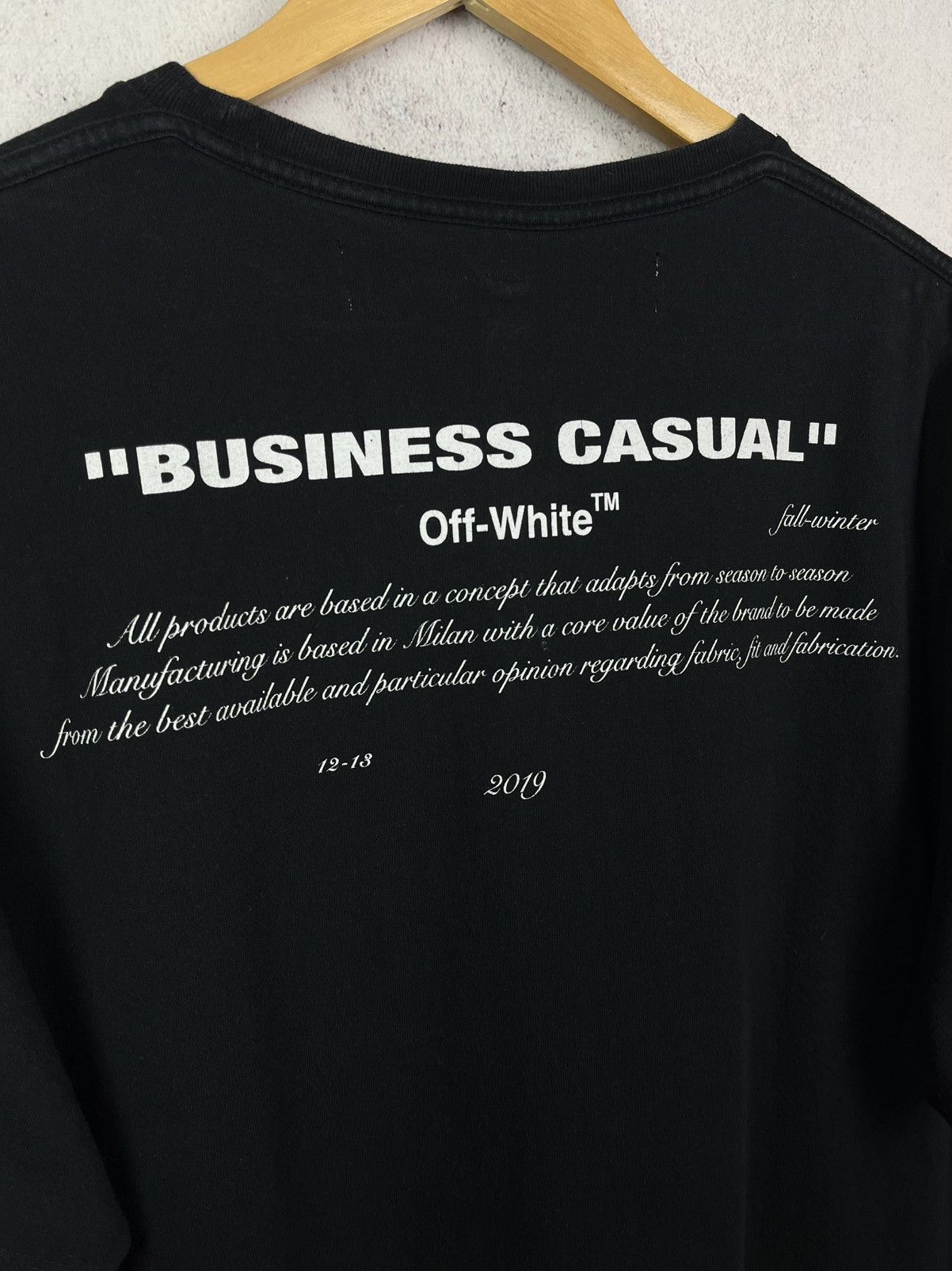 Off-White Off-White Business Casual Oversized T-Shirt Rare Hype Y2K Size US M / EU 48-50 / 2 - 7 Thumbnail
