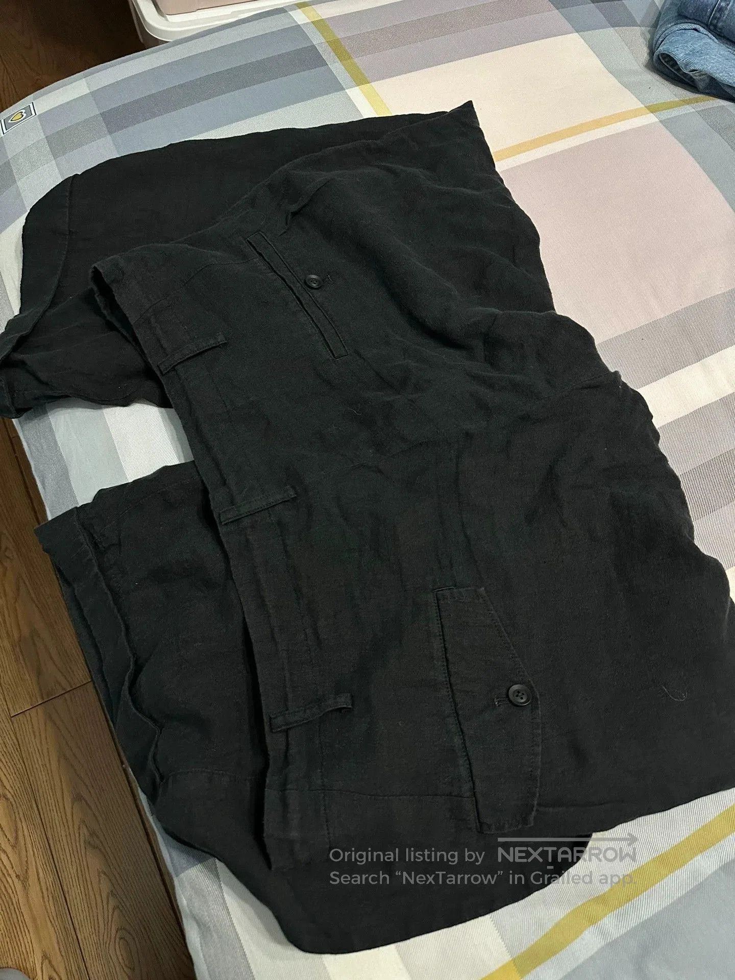 Yohji Yamamoto Black Casual Pants with Contrast Side Stripe - Size 32. Size US 32 / EU 48 - 3 Thumbnail