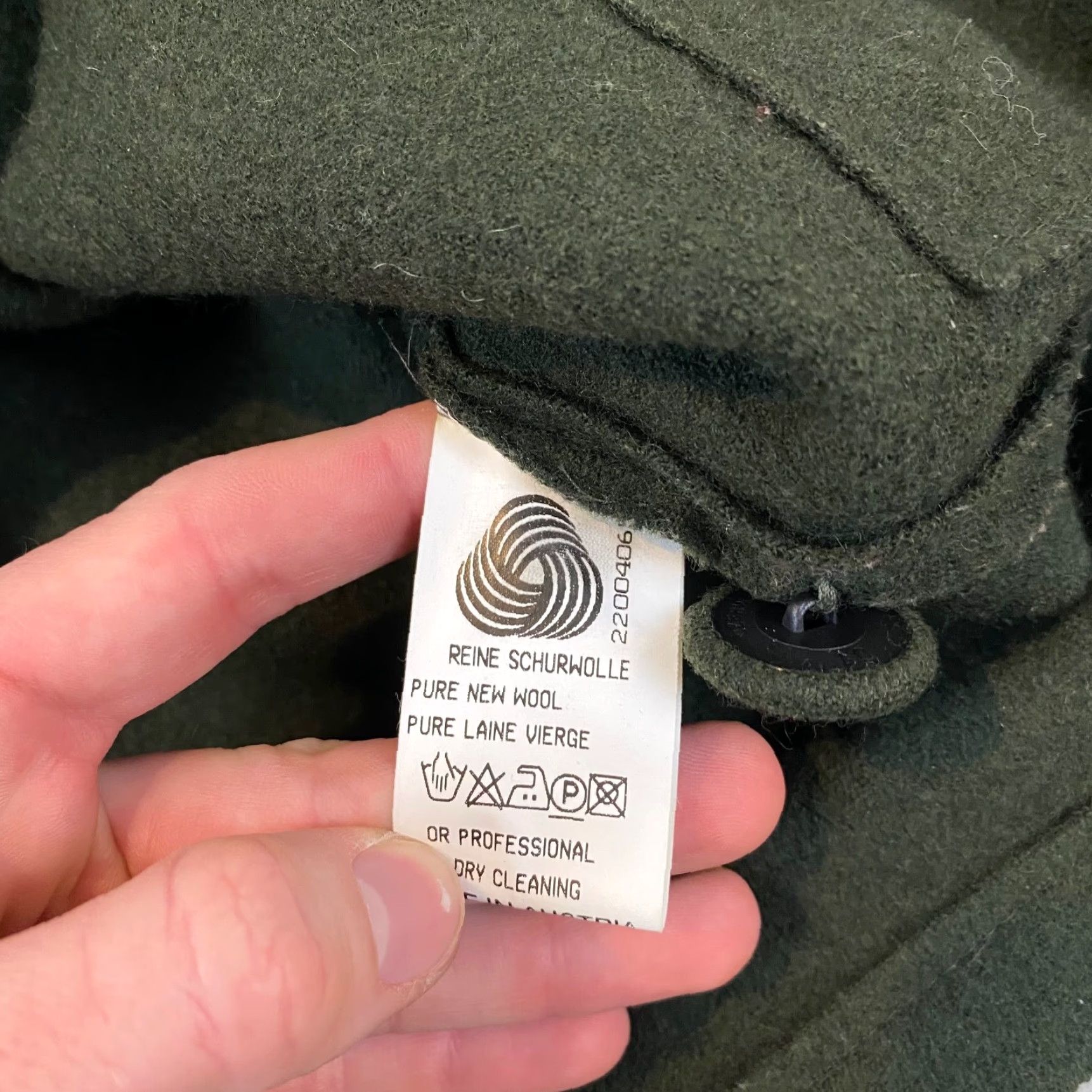 Vintage GEIGER Sweater Womens 40 Forest Green Pure New Wool Button Up Collared Austria Size S / US 4 / IT 40 - 7 Thumbnail