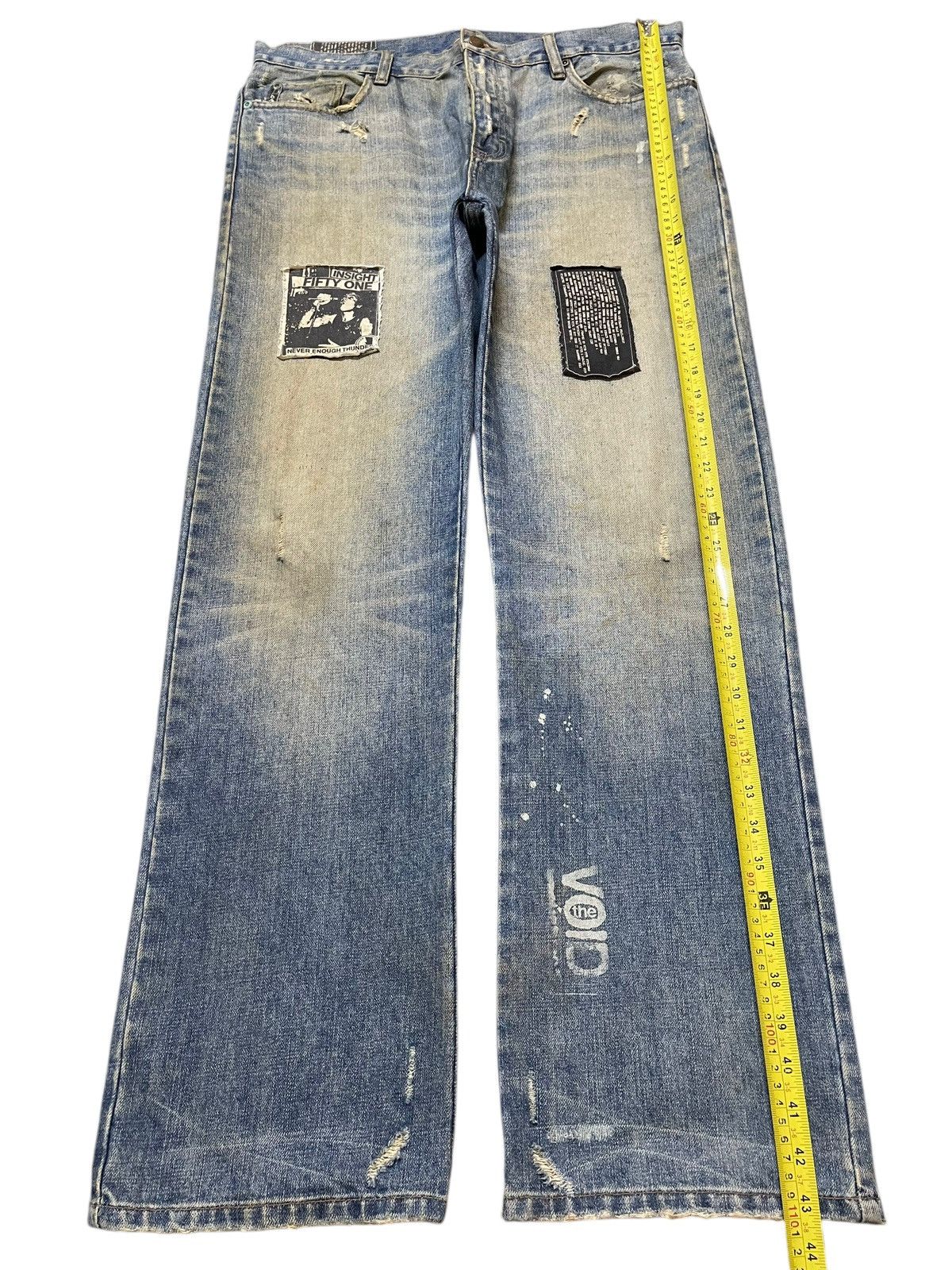 Hysteric Glamour Vintage Japanese Brand Mud Wash Faded Artist Style Jeans Size US 36 / EU 52 - 15 Thumbnail