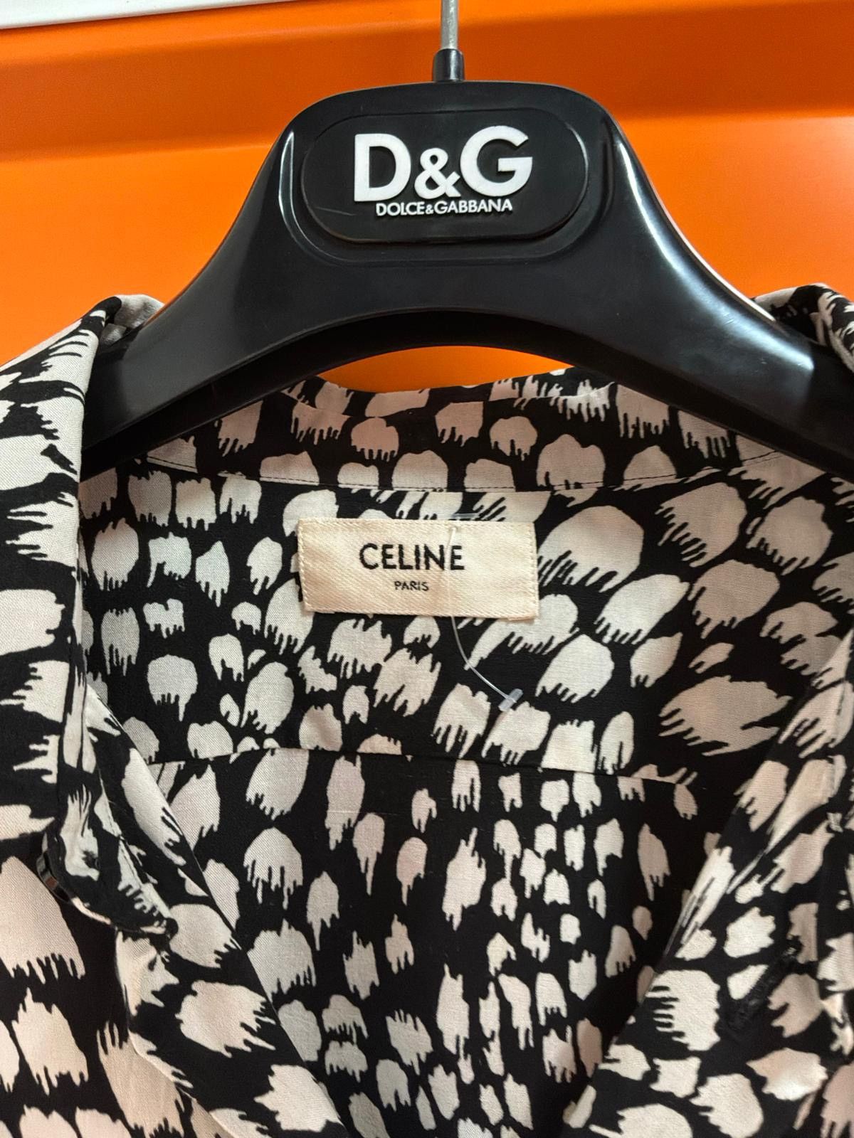 Celine Celine Shirt Abstract Feather Print Buttons Up size 42 Size M / US 6-8 / IT 42-44 - 3 Thumbnail
