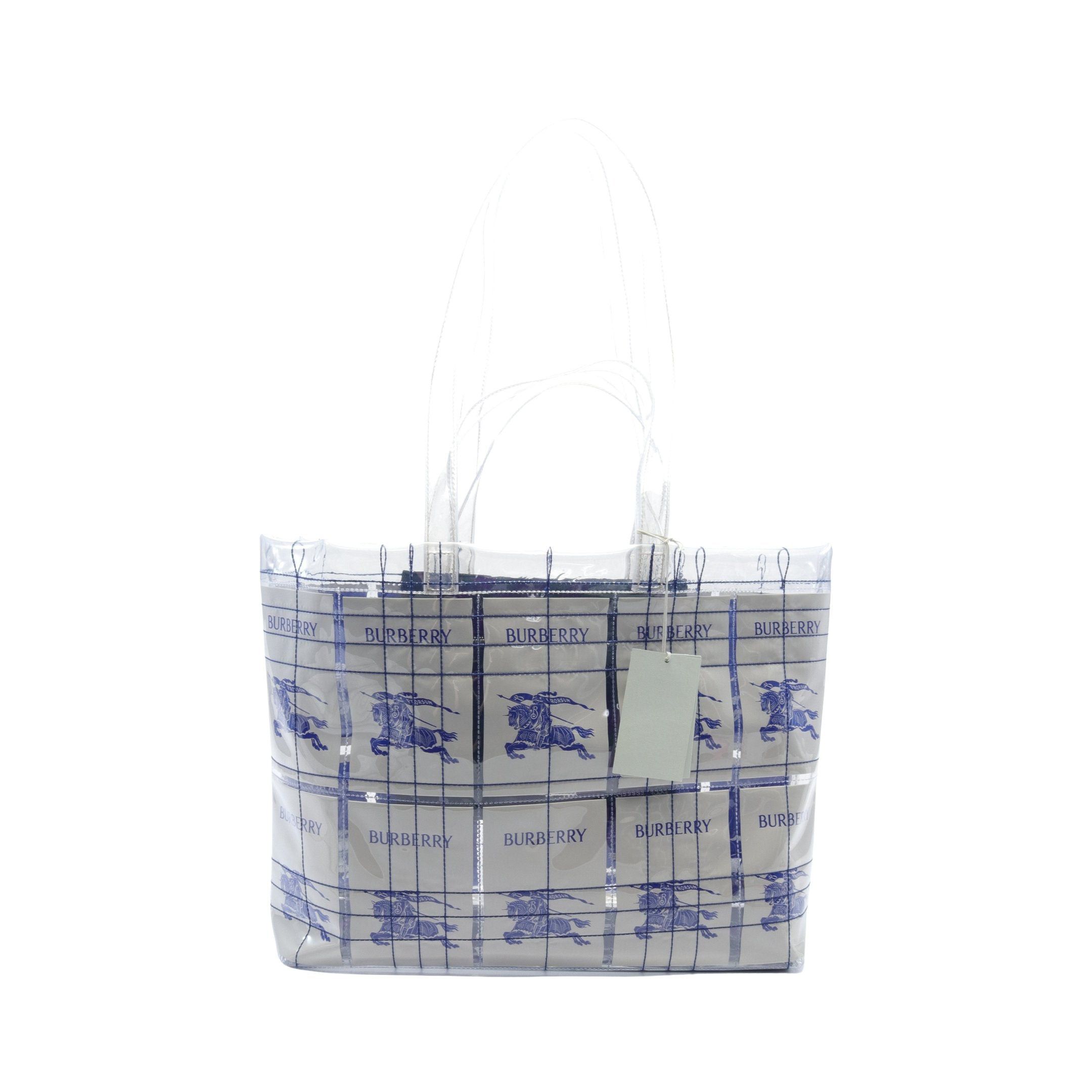 Burberry Burberry Shoulder Bag Tote Clear White Blue Ss24 Size ONE SIZE - 1 Thumbnail