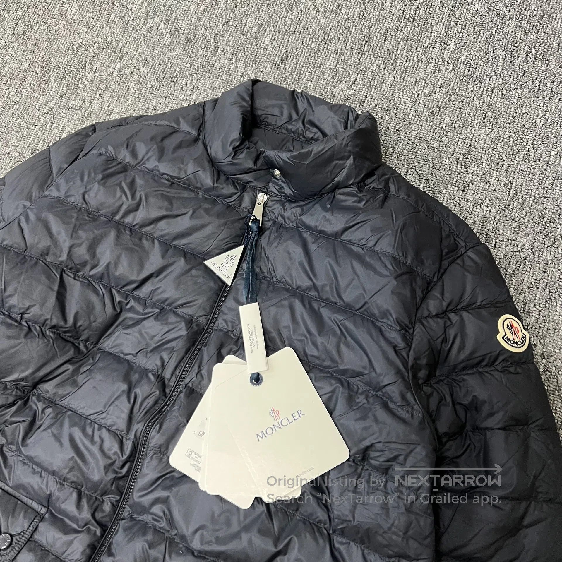 Moncler Moncler Lans Midnight Blue – A lightweight down jacket wit Size US XXL / EU 58 / 5 - 3 Thumbnail