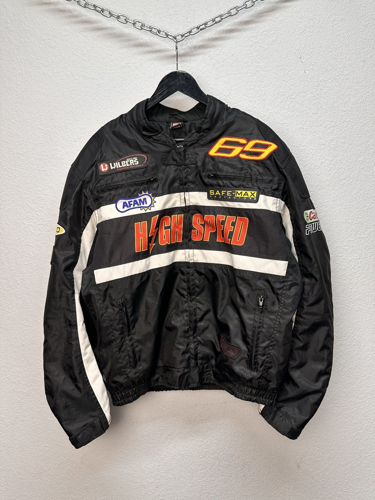 NASCAR Racing Jacket Moto Vodafone F1 Nascar Leather Red Bull Lucky Size US XXL / EU 58 / 5 - 2 Thumbnail