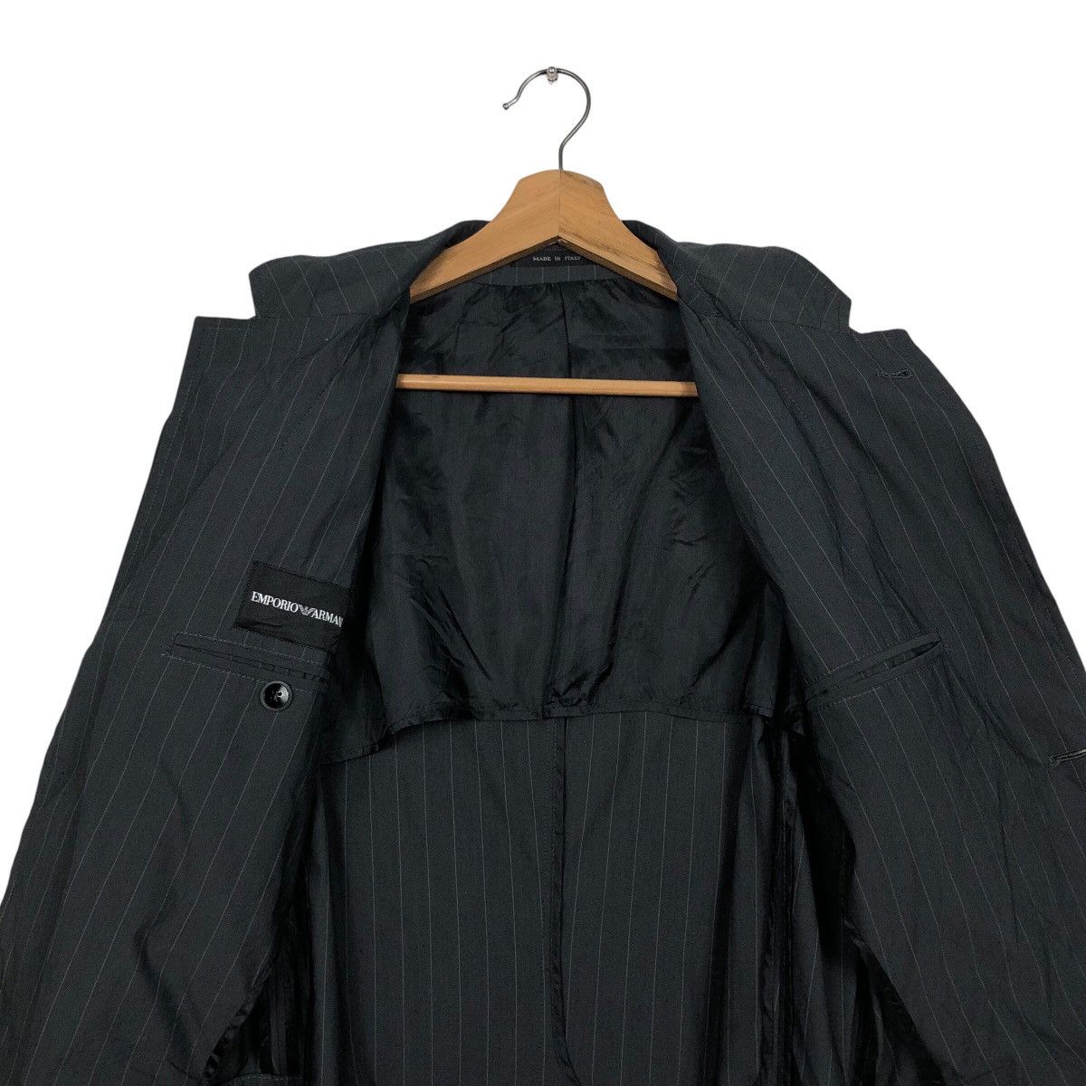 Emporio Armani 📌Vintage Chore Hickory Casual Jacket Emporio Armani Italy Size US M / EU 48-50 / 2 - 15 Thumbnail