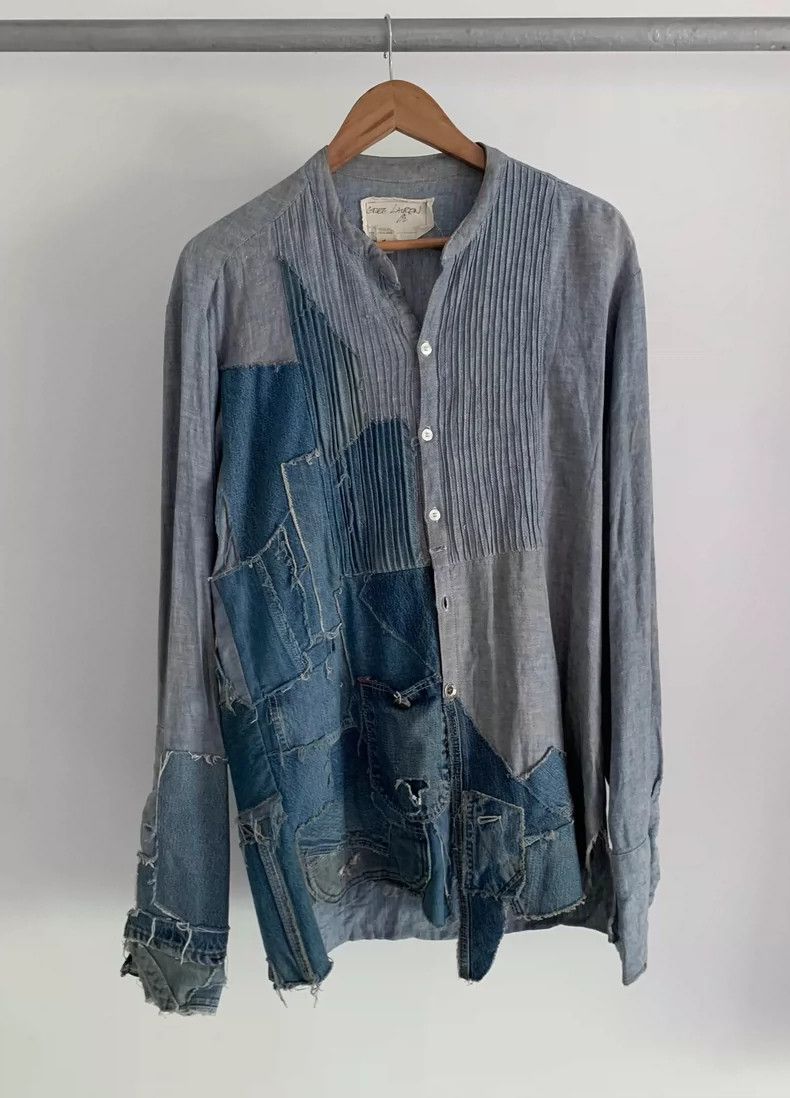Greg Lauren greg lauren size 2 Cowboy patchwork shirt 2506-Nextarrow Size US M / EU 48-50 / 2 - 1 Thumbnail
