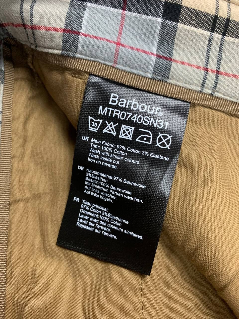 Barbour Barbour Men’s Cotton Trousers Pants Size 32R Brown Size US 32 / EU 48 - 8 Thumbnail