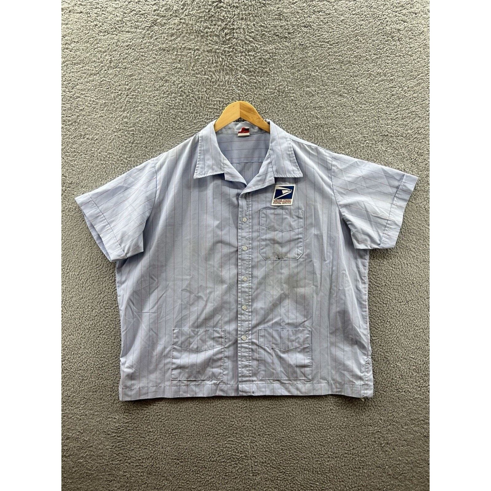 Other Union Line Blue USPS United States Post Office Button Up Size US XXL / EU 58 / 5 - 1 Thumbnail
